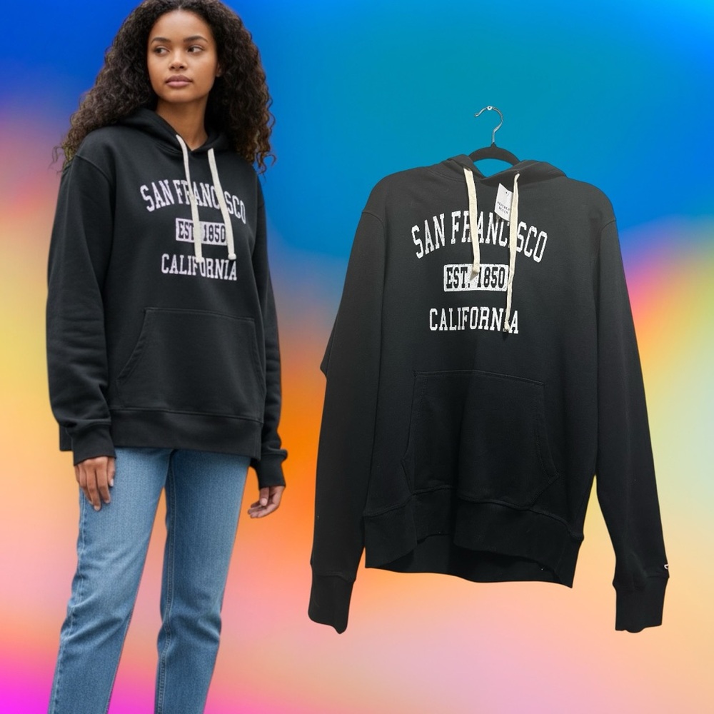 San Francisco California Women's Black Hoodie new with tags